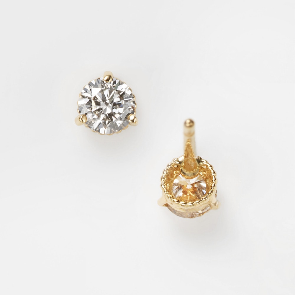 K18ダイヤモンドピアス（0.1ct）｜ピアス｜アガット 公式