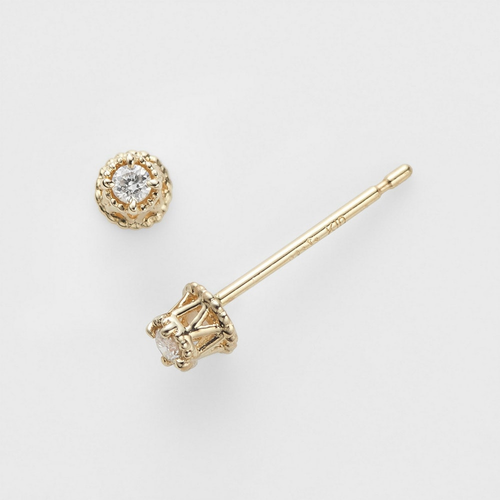 《WEB限定》K10ダイヤモンドピアス（0.02ct）