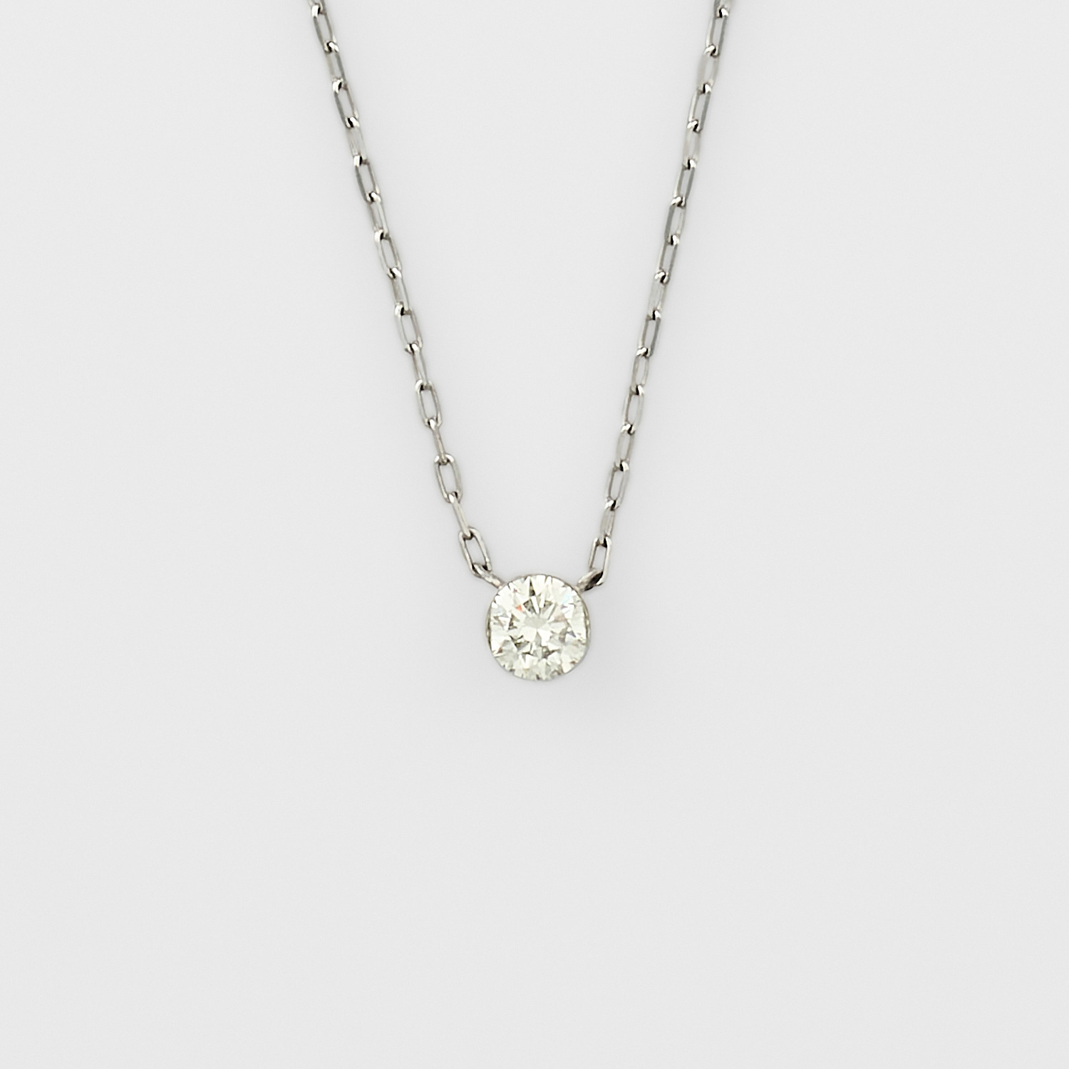 プラチナダイヤモンドネックレス（0.1ct）