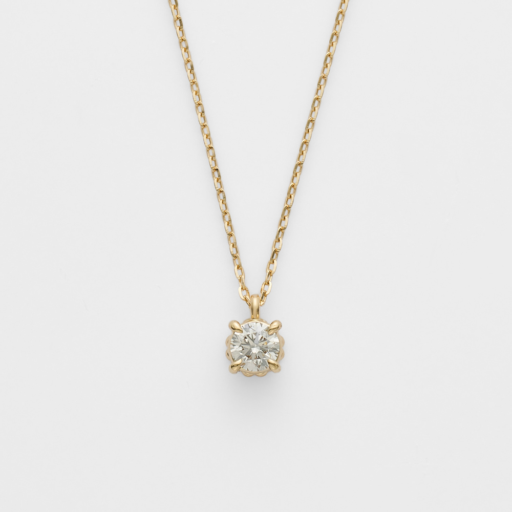 【WEB限定】K18ダイヤモンドネックレス（0.13ct）