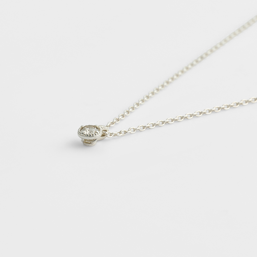 シルバーダイヤモンドネックレス（0.1ct）｜ネックレス｜アガット 公式