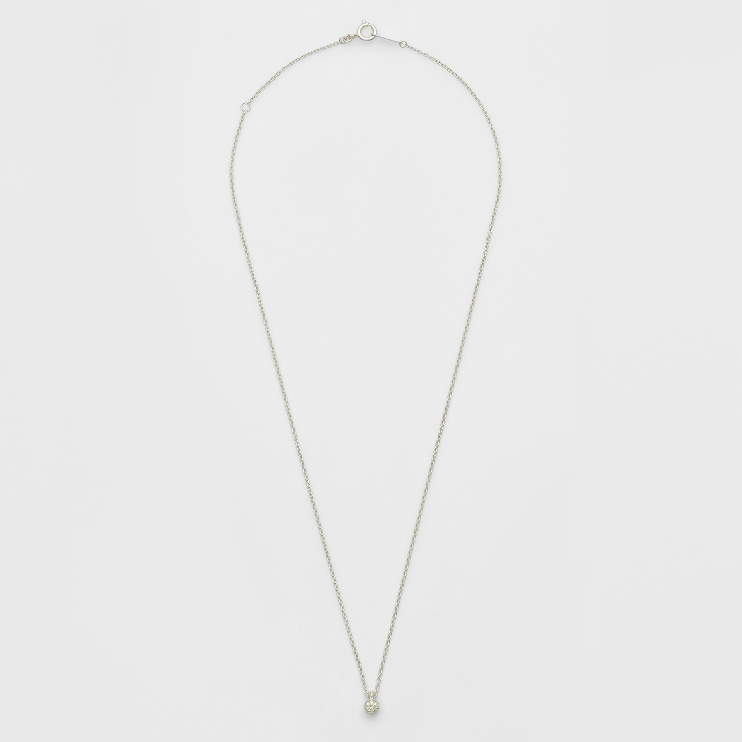 シルバーダイヤモンドネックレス（0.1ct）｜ネックレス｜アガット 公式