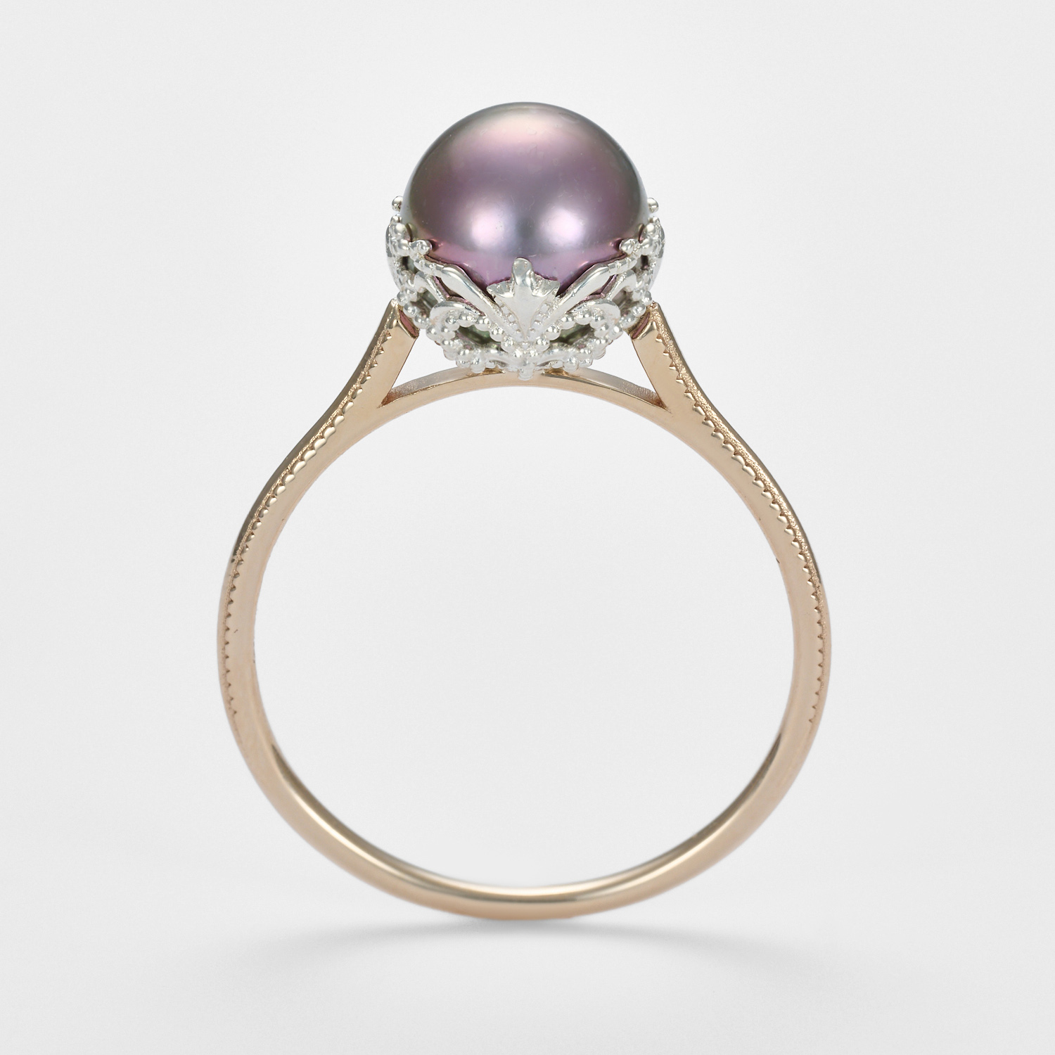 K10／シルバーパールリング（ブラック）｜リング｜アガット 公式