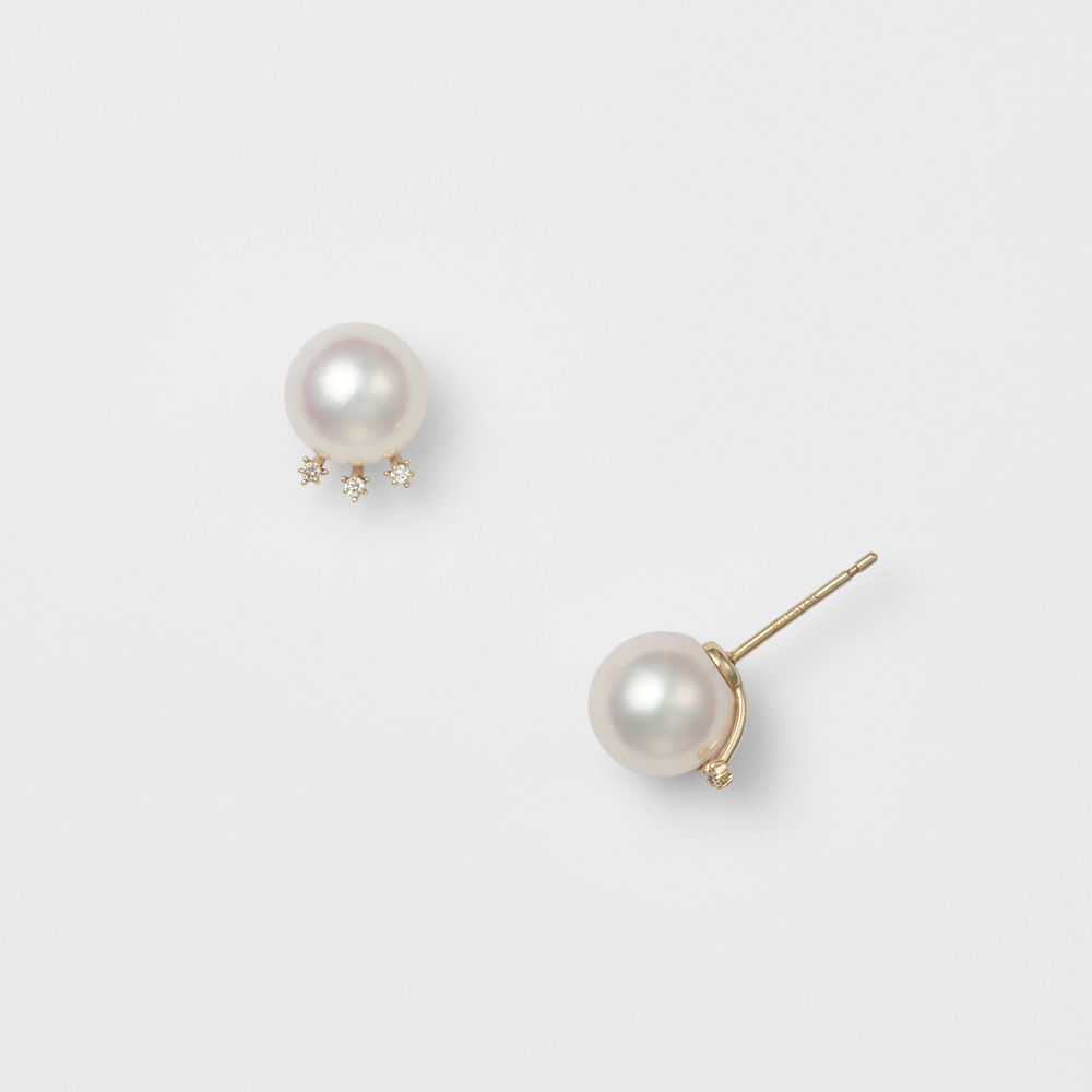 K10パールピアス（ホワイト）｜ピアス｜アガット 公式オンラインストア