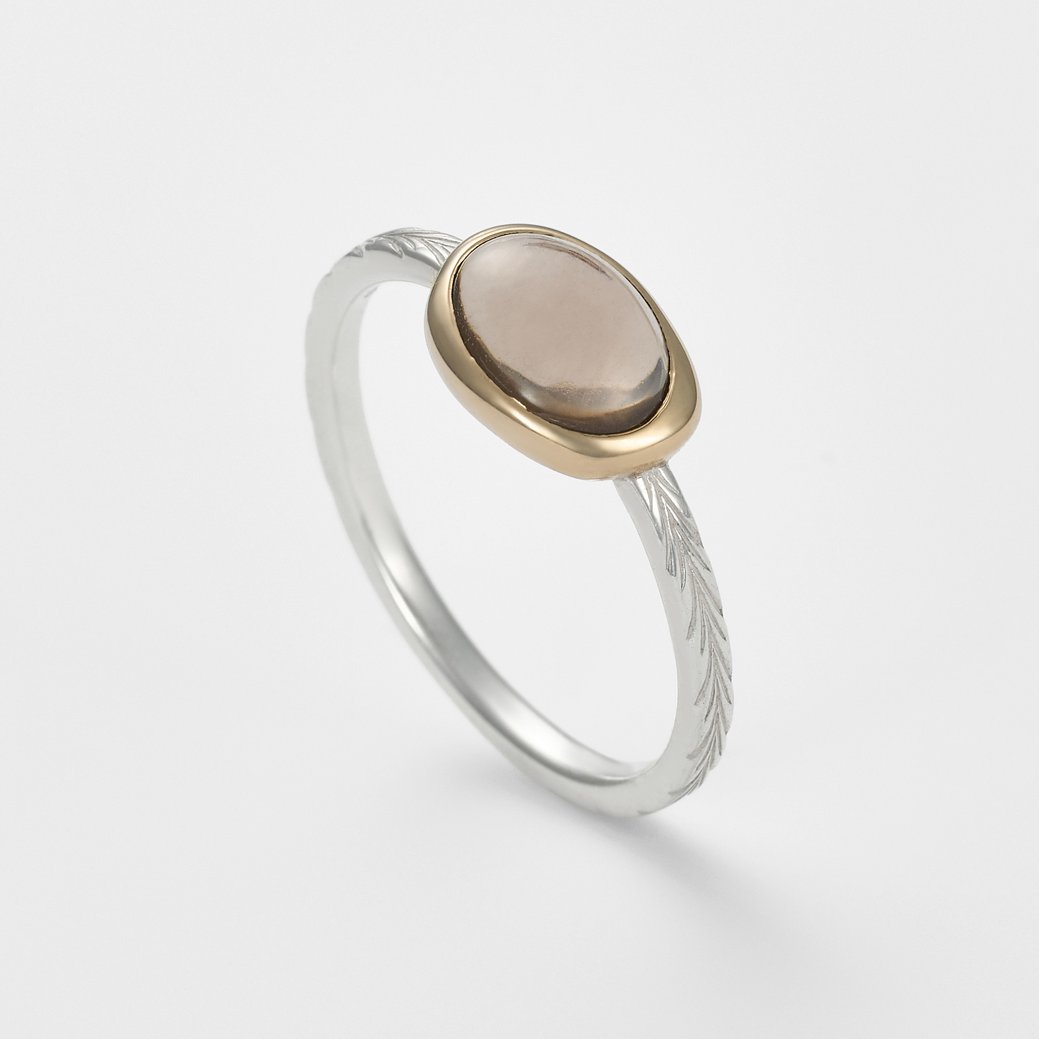 シルバースモーキークォーツリング【Colors Ring Series】｜リング