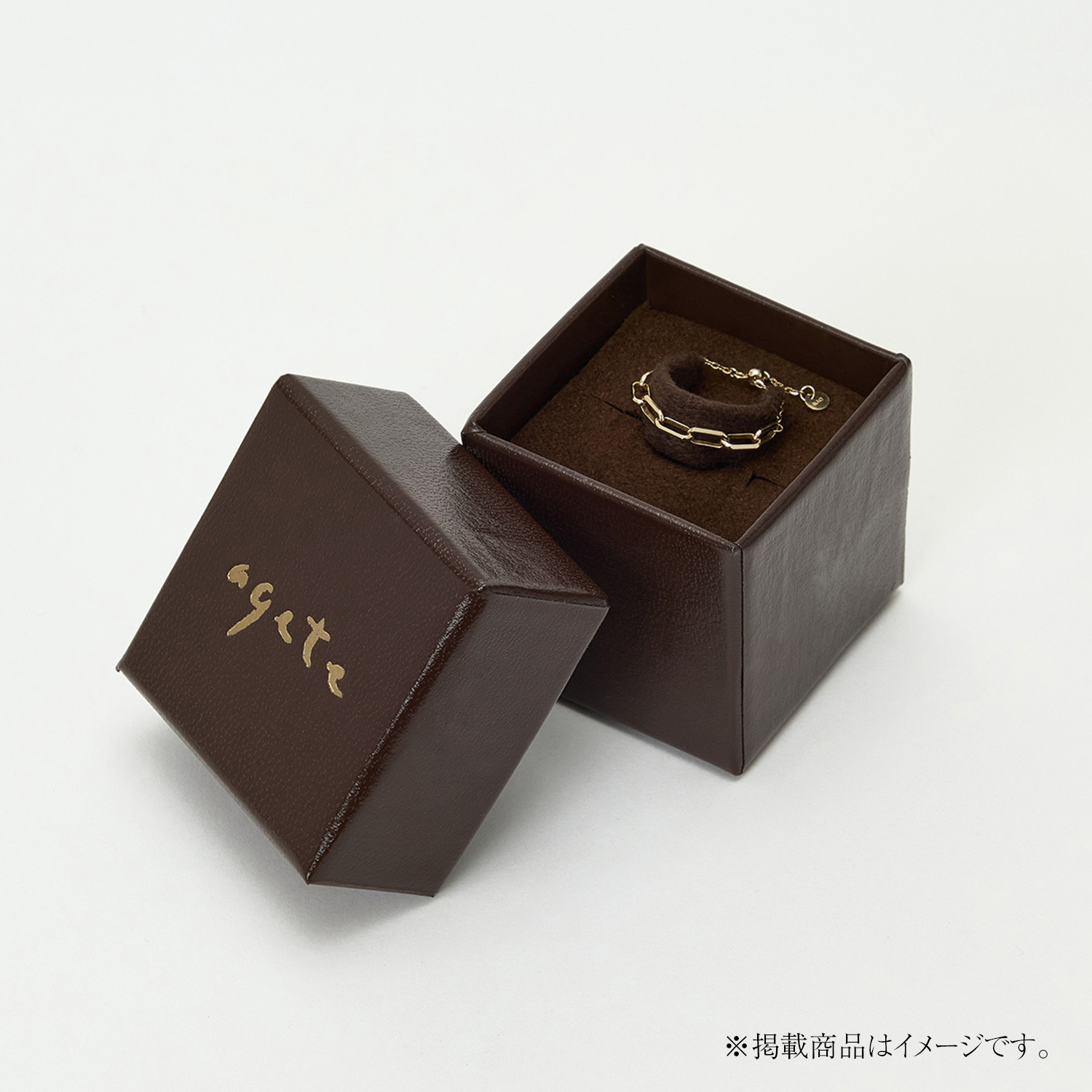 K10ダイヤモンドチェーンリング（0.05ct）｜リング｜アガット 公式