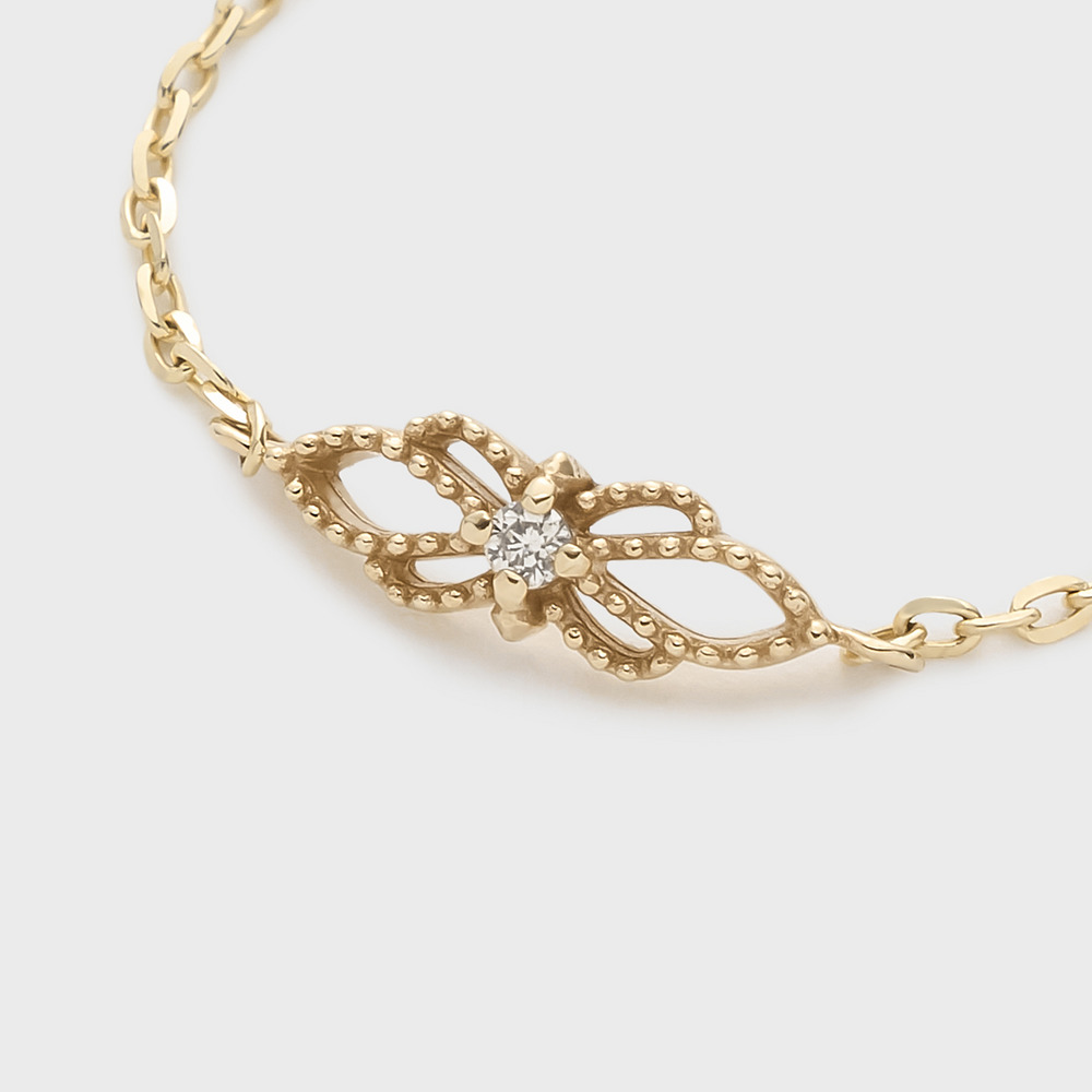 K10ダイヤモンドチェーンリング（0.008ct）｜リング｜アガット 公式