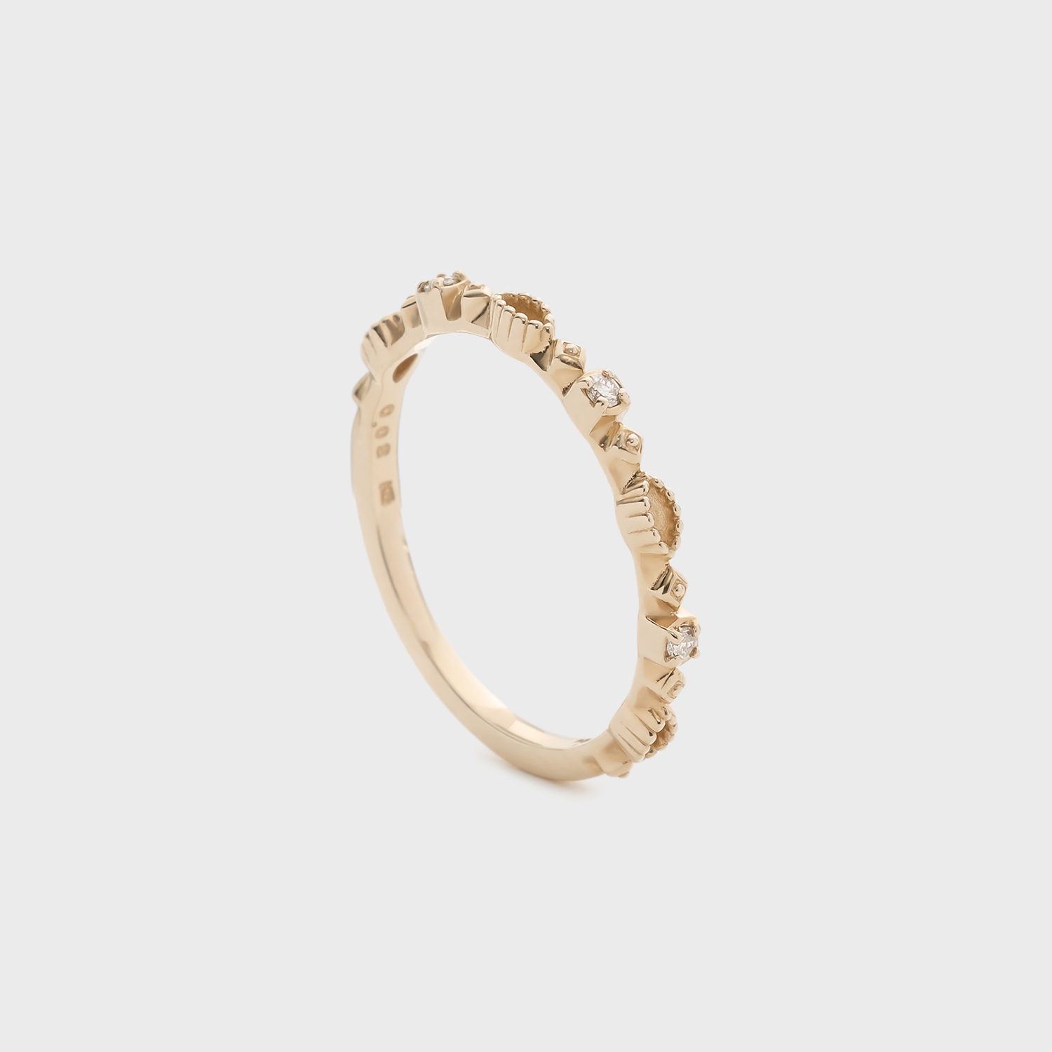 K5ダイヤモンドピンキーリング（0.02ct）｜ピンキーリング｜アガット