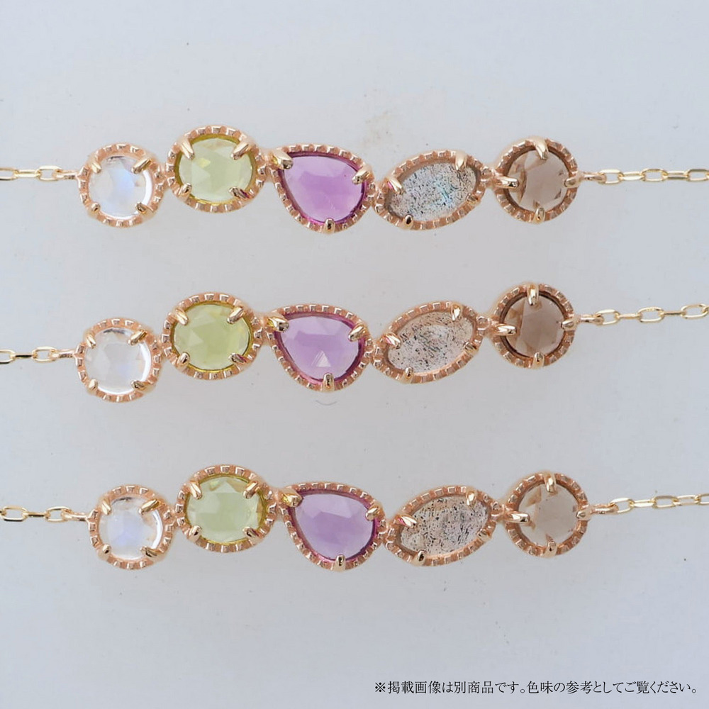 ☆*☆様 ageteアガットK5マルチストーンネックレス　美品 K5マルチストーンネックレス（パープル）｜ネックレス｜アガット 公式