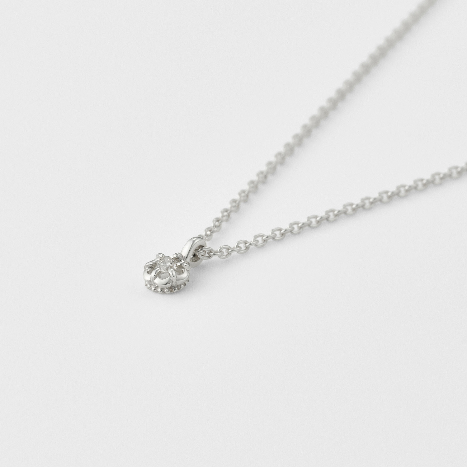 シルバーダイヤモンドネックレス（0.02ct）｜ネックレス｜アガット