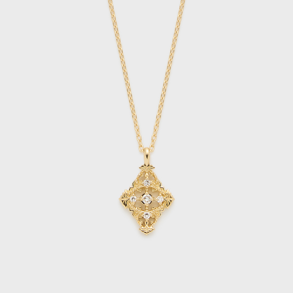 agete アガット　K18 ダイヤモンド リボン ネックレス K18ダイヤモンドネックレス（0.02ct）｜ネックレス｜アガット 公式