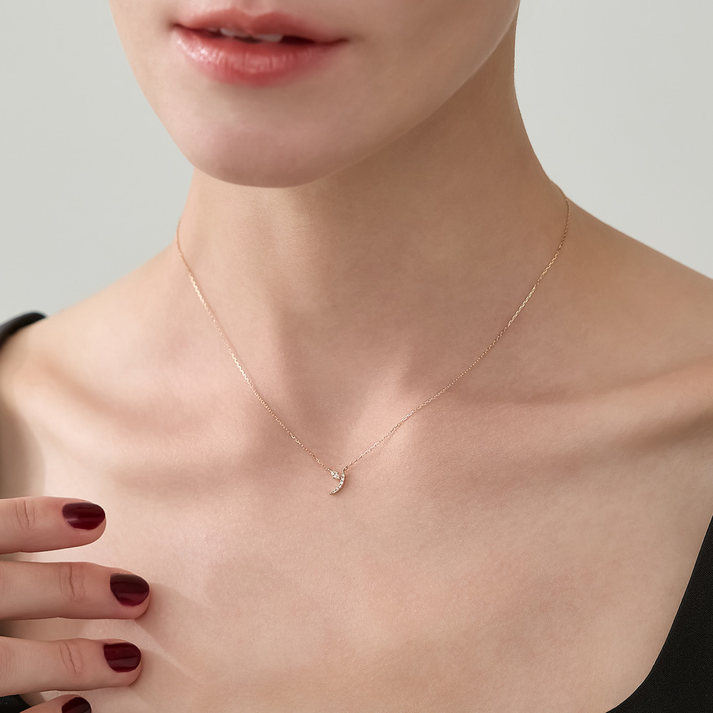 K10ダイヤモンドネックレス（0.05ct）｜ネックレス｜アガット 公式