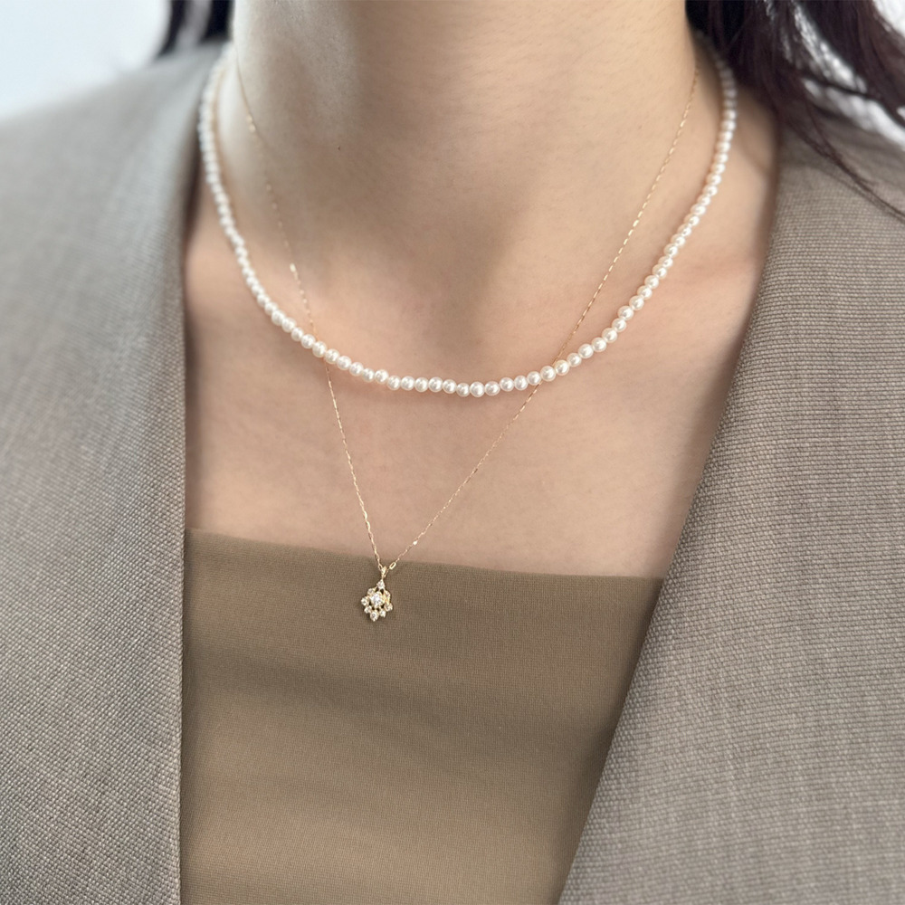 Limited Edition》K18ダイヤモンドネックレス（0.07ct）【10／1発売