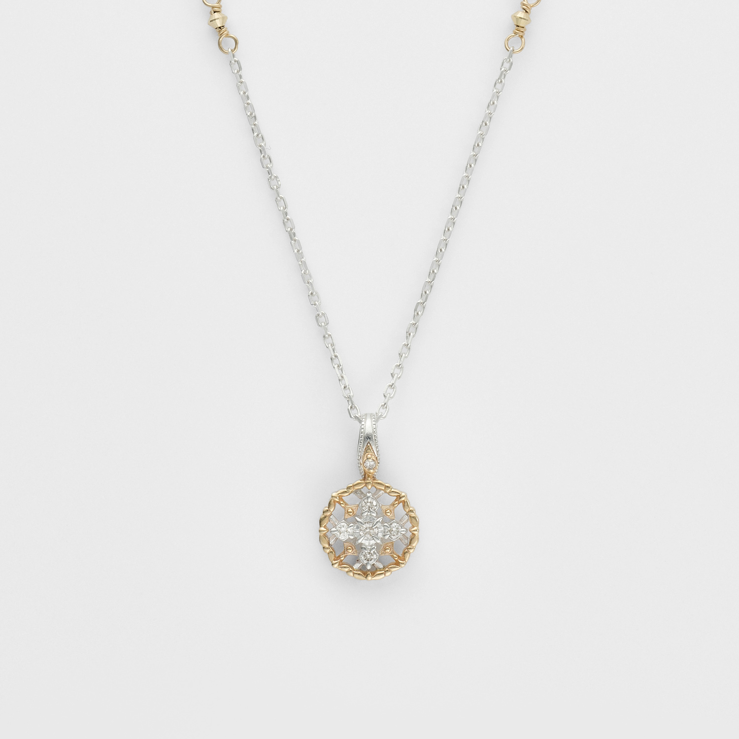 Limited Edition》シルバー／K10ダイヤモンドネックレス（0.05ct）【10