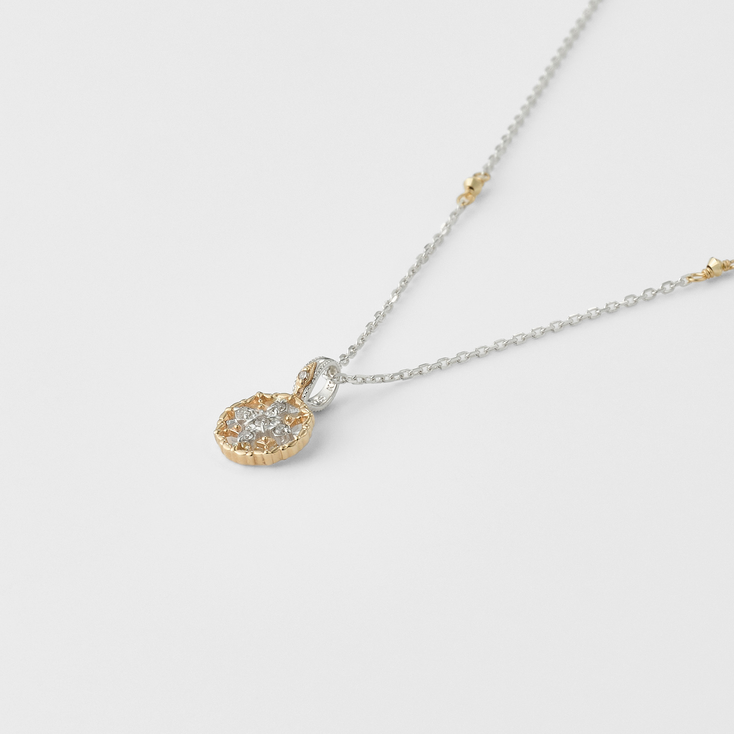 Limited Edition》シルバー／K10ダイヤモンドネックレス（0.05ct