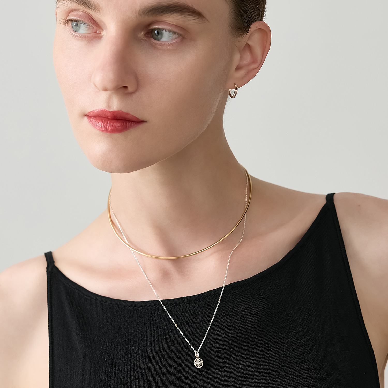 Limited Edition》シルバー／K10ダイヤモンドネックレス（0.05ct）【10