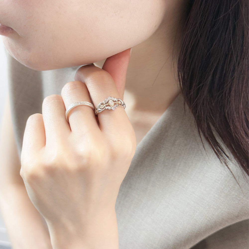 13.0号/15.0号】《Limited Edition》K10／プラチナダイヤモンドリング