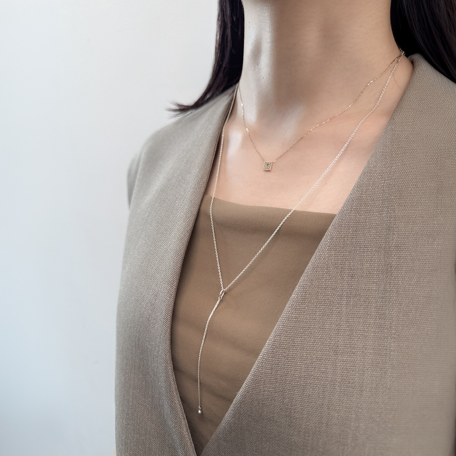 agete アガット K10 ダイヤモンド0.06 ネックレス Limited Edition》K10ダイヤモンドネックレス（0.06ct）【10／1発売