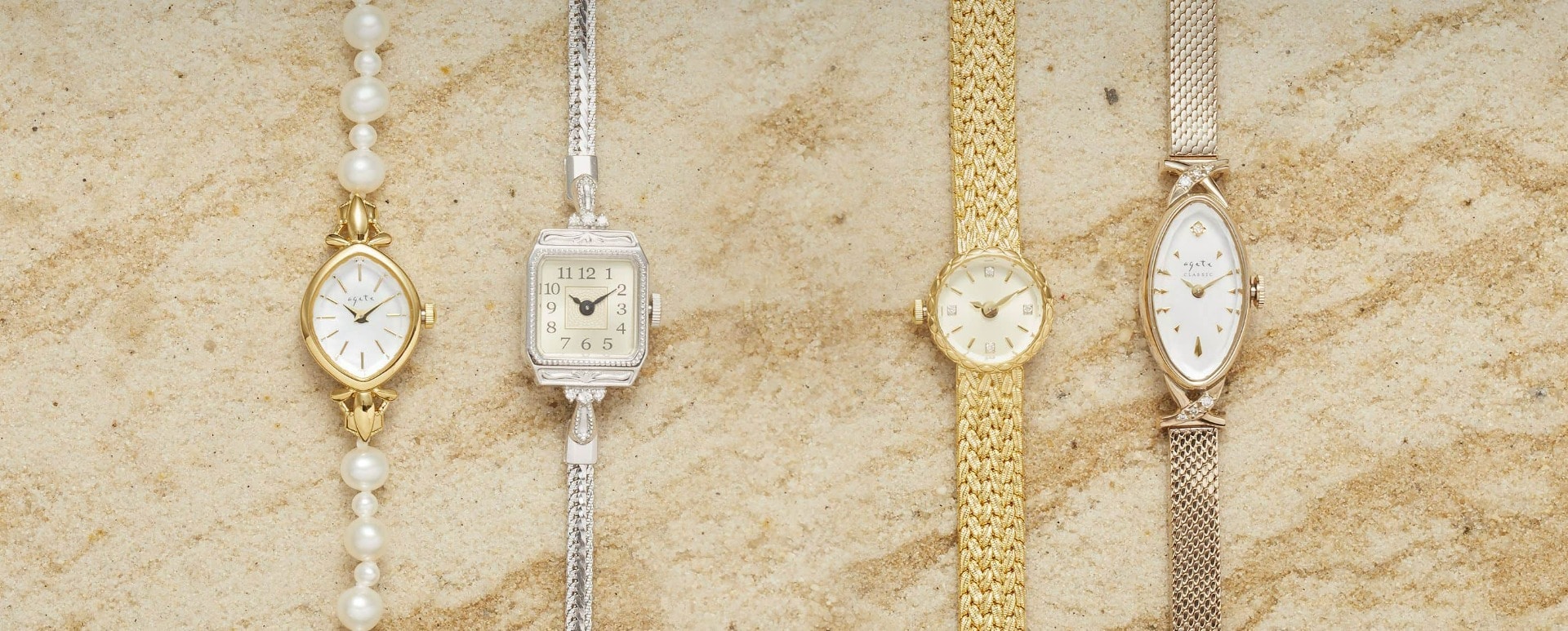 18500円 物品 ⭐︎キャンベル様専用⭐︎agete classic アガット 腕時計